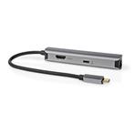 Nedis USB-C naar HDMI 4K 60Hz, USB-A, USB-C PD, Audio, Tv en Foto, Audiokabels en Televisiekabels, Nieuw, Ophalen of Verzenden