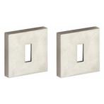 Set van twee sleutelplaatjes Model 06 mat nikkel ongelakt, Verzenden, Nieuw