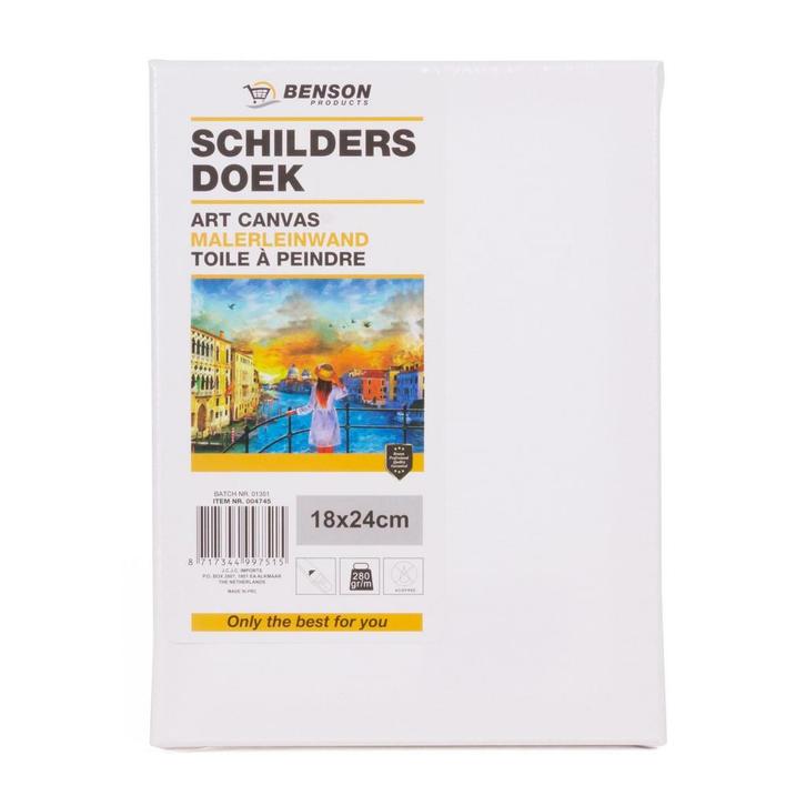 Benson Canvas schildersdoek - katoenen doekraam - 18 x 24..., Hobby en Vrije tijd, Schilderen, Nieuw, Ophalen of Verzenden