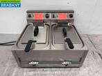 RVS Dubbele Friteuse Frituur 2 x 12 Liter 400V Horeca, Ophalen of Verzenden, Nieuw zonder verpakking