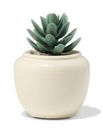 HEMA Bloempot 7x7.4cm keramiek crème, Huis en Inrichting, Kamerplanten, Verzenden