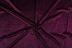 Velvet stof donker bordeaux rood stof - 10m rol - Polyester, Hobby en Vrije tijd, Stoffen en Lappen, 200 cm of meer, Nieuw, Polyester