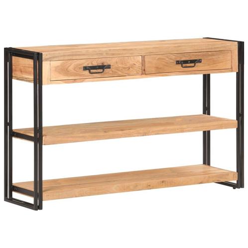 vidaXL Dressoir 120x30x75 cm massief acaciahout, Huis en Inrichting, Kasten | Dressoirs, 25 tot 50 cm, Nieuw, 100 tot 150 cm, Overige houtsoorten