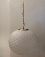 Plafondlamp - Opaline glas, messing - Swirl, Antiek en Kunst