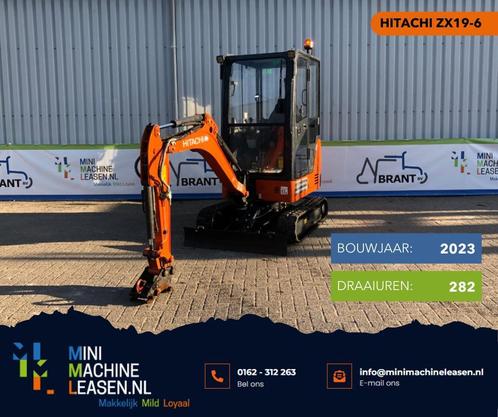 HITACHI ZX19-6 minigraver | speedlease vanaf €199,- p/w, Zakelijke goederen, Machines en Bouw | Kranen en Graafmachines, Graafmachine