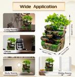 Rotstuin Desktopfontein – LED Binnenwaterval Ornament, Rustg, Verzenden, Nieuw in verpakking