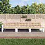 vidaXL Palletkussens 7 st stof beige, Huis en Inrichting, Woonaccessoires | Kussens, Verzenden, Nieuw, Beige