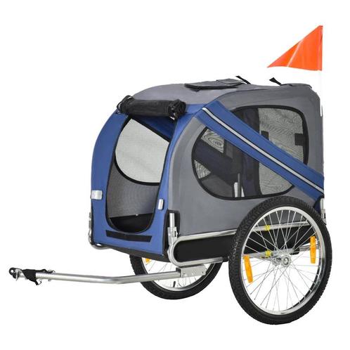 TRUUSK Dierenaanhanger Hondenaanhanger Fietskar Opvouwbare R, Dieren en Toebehoren, Honden-accessoires, Nieuw, Verzenden
