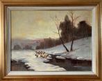 Francis E. JAMIESON. (1895-1950) - Sheep in a winter, Antiek en Kunst