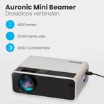2dekans | Auronic Mini Beamer - 4500 Lumen - WiFi - 200 inch, Ophalen of Verzenden, Zo goed als nieuw