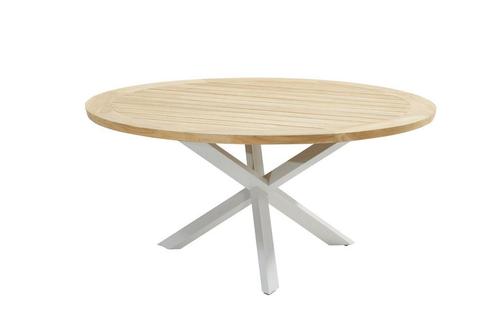 Taste by 4 Seasons Prado tuintafelfrost grey - teak blad Ø, Tuin en Terras, Tuinsets en Loungesets, Ophalen of Verzenden