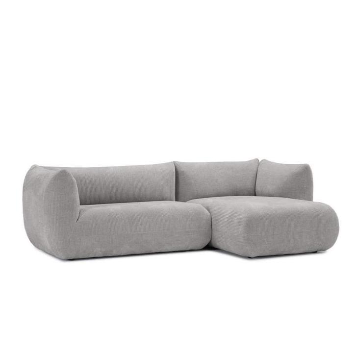 Loungebank Veendam - loungebanken - Grijs, Huis en Inrichting, Banken | Sofa's en Chaises Longues, Nieuw, Stof