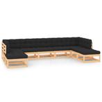 vidaXL 9-delige Loungeset met antracietkleurige kussens, Tuin en Terras, Tuinsets en Loungesets, Verzenden, Nieuw, Loungeset