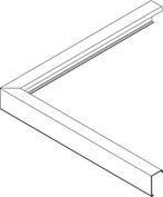 Roval Duplo 60mm buitenhoek bovenprofiel 500x500mm - brute, Ophalen of Verzenden, Nieuw
