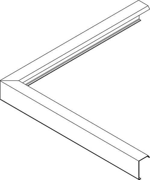 Roval Duplo 60mm buitenhoek bovenprofiel 500x500mm - brute, Doe-het-zelf en Verbouw, Dakpannen en Dakbedekking, Ophalen of Verzenden