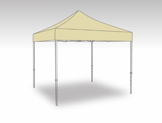 Easy Up Partytent 3×3 mtr zonder zijwanden in Beige, Tuin en Terras, Partytenten, Partytent, Nieuw, 2 meter of meer, Verzenden