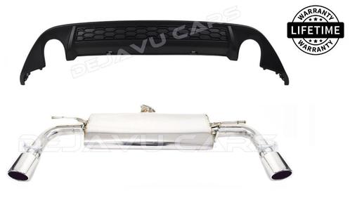 GTI Look Sport Uitlaat + Diffuser voor VW Golf 7 GTI GTD GTE, Auto-onderdelen, Carrosserie en Plaatwerk, Achter, Bumper, Nieuw