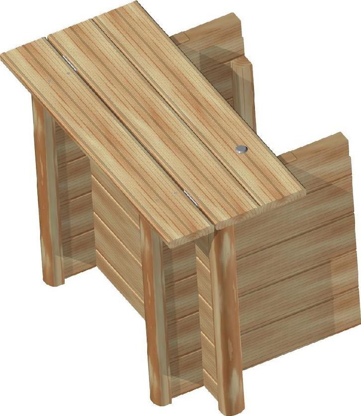 BWT Houten omkasting voor droge kuil Stadszwembad XL, Tuin en Terras, Zwembad-toebehoren, Nieuw, Verzenden