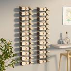vidaXL Wijnrekken 2 st voor 12 flessen wandmontage ijzer, Huis en Inrichting, Verzenden, Nieuw