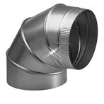 Aluminium bocht 90 graden 150 mm, Verzenden, Nieuw