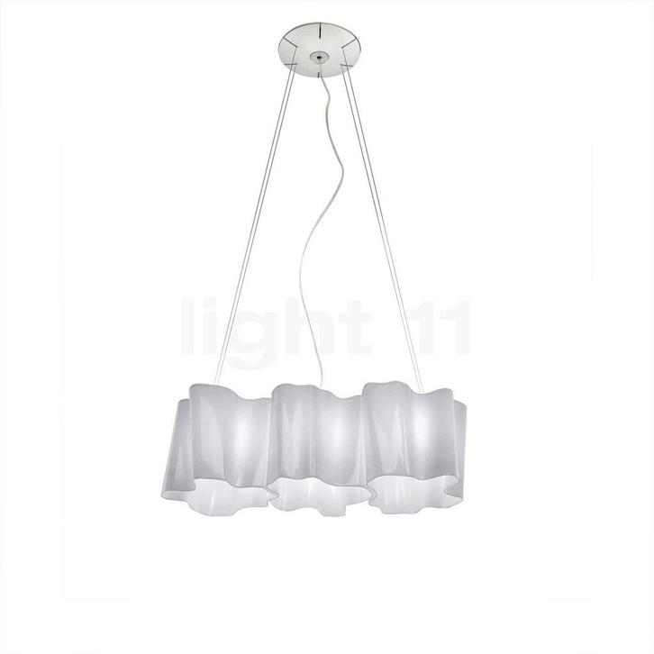 Artemide Logico Hanglamp 3 in Linea, wit - 60 cm, Huis en Inrichting, Lampen | Hanglampen, Nieuw, Verzenden