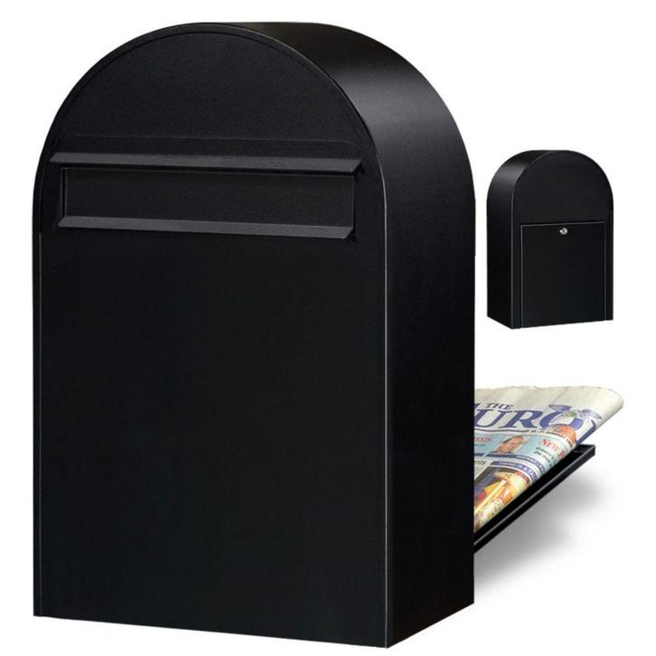 Brievenbus Bobi Classic B (back) - zwart, Tuin en Terras, Brievenbussen, Nieuw, Verzenden