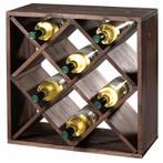 FSC® Houten Wijnflessen legbordsysteem voor 20 wijn flessen, Huis en Inrichting, Woonaccessoires | Wijnrekken, Nieuw, Verzenden