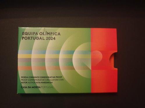 Portugal. 2 Euro 2024 Equipa Olimpica Portugal Proof, Postzegels en Munten, Munten | Europa | Euromunten