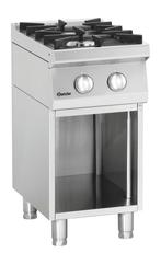 Bartscher Gasfornuis 70020 | 1x6,2 kW & 1x8,5 kW | 400x700x8, Ophalen of Verzenden, Nieuw in verpakking