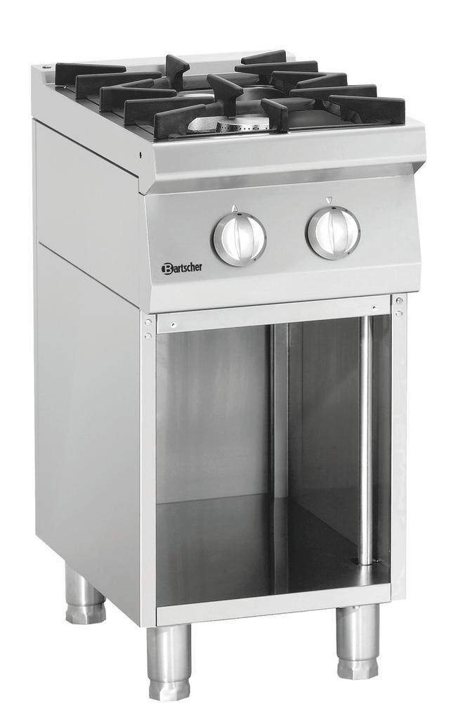 Bartscher Gasfornuis 70020 | 1x6,2 kW & 1x8,5 kW | 400x700x8, Zakelijke goederen, Horeca | Keukenapparatuur, Nieuw in verpakking