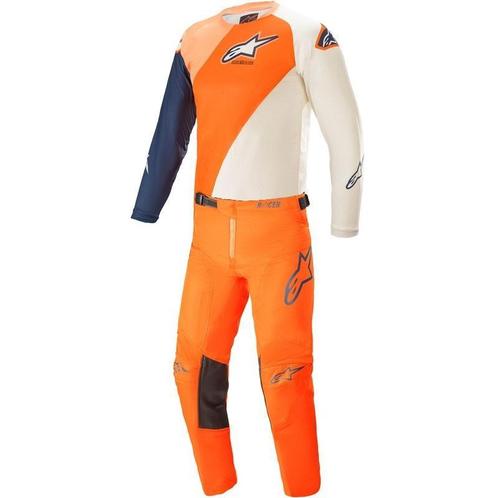 Kinder Crosskleding Set Alpinestars Racer Blaze Oranje Blauw, Motoren, Kleding | Motorkleding, Kinderen, Nieuw met kaartje, Motorcrosskleding