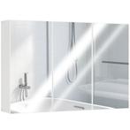 TRUUSK Badkamerspiegelkast - 3 Spiegeldeuren - Wandmontage -, Huis en Inrichting, Stoffering | Behang, Verzenden