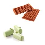 Silikomart Siliconen Bakvorm Mini Buche 4,4x1,8x2cm (30), Hobby en Vrije tijd, Taarten en Cupcakes maken, Verzenden, Nieuw
