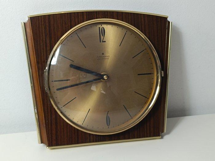 Kabinet klok - Junghans Electronic - - Kristal, Beuken -, Antiek en Kunst, Kunst | Designobjecten