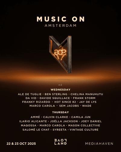Music On ADE Festival x Loveland tickets 22 &amp; 23 okt, Tickets en Kaartjes, Evenementen en Festivals, Drie personen of meer