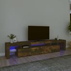 vidaXL Tv-meubel LED-verlichting 215x36,5x40 cm gerookt, Verzenden, Nieuw, 200 cm of meer, Minder dan 100 cm