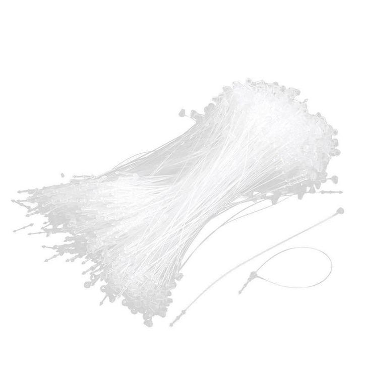 Nylon loop pins - 0.4 x 130mm - Wit - 1000 stuks, Zakelijke goederen, Kantoor en Winkelinrichting | Winkel en Inventaris, Ophalen of Verzenden