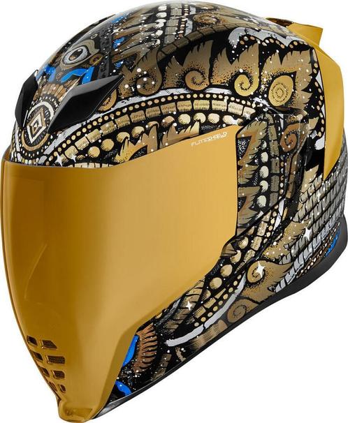 Icon Airflite Daytripper Integraalhelm Goud, Motoren, Kleding | Motorhelmen, Integraalhelm, Heren, L, Nieuw met kaartje, Overige merken