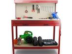 Veiling - Werkbank Rood - Incl. Prikbord en Lade, Nieuw