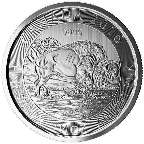 Canadian Bison (Bizon) 1.25 oz 2016, Postzegels en Munten, Munten | Amerika, Noord-Amerika, Losse munt, Zilver, Verzenden