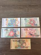Suriname. - 5, 10, 25, 100, 10000 Gulden - 2000 (Zonder