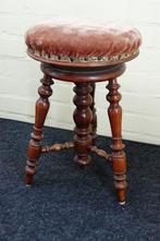 Kruk - piano kruk - Hout - driepoot victoriaanse