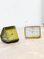 Klok - Lot de 2 réveils de voyage - Messing - 1960-1970