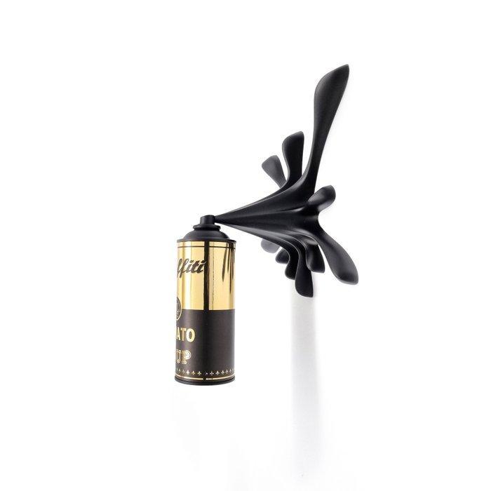 2FAST - Black/Gold Graffiti Soup Splash Can Sculpture, Antiek en Kunst, Kunst | Designobjecten