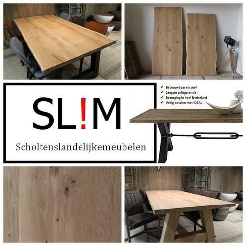 Eikenhouten tafelblad op maat laten maken tafel eiken hout, Huis en Inrichting, Tafels | Eettafels, Nieuw, Eikenhout, Teakhout