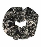 Scrunchie Haarelastiek Paisley Print Beige Zwart, Sieraden, Tassen en Uiterlijk, Uiterlijk | Haarverzorging, Nieuw