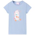 vidaXL Kindershirt 128 blauw, Verzenden, Nieuw