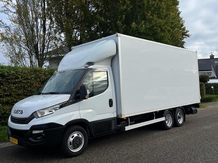 Iveco Daily 35C16 AUTOMAAT |Clixtar | BE Combinatie N1, Auto's, Bestelauto's, Lease, Zwart, Automaat, Financial lease, Wit, Stof