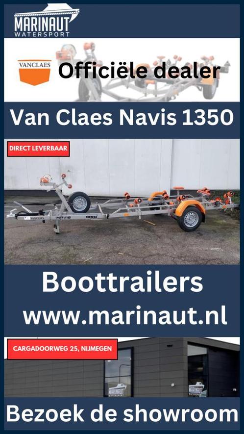 Echte Van Claes Navis 1350 kilogram 550 van 5252 voor 4695!, Watersport en Boten, Boottrailers, Minder dan 1500 kg, Minder dan 6 meter