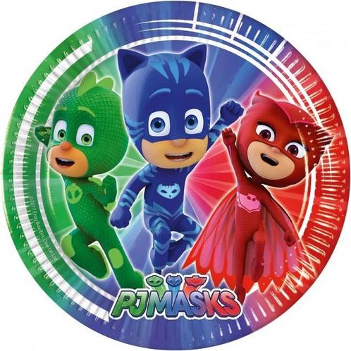 Pj Masks Borden 23cm 8st, Hobby en Vrije tijd, Feestartikelen, Nieuw, Verzenden